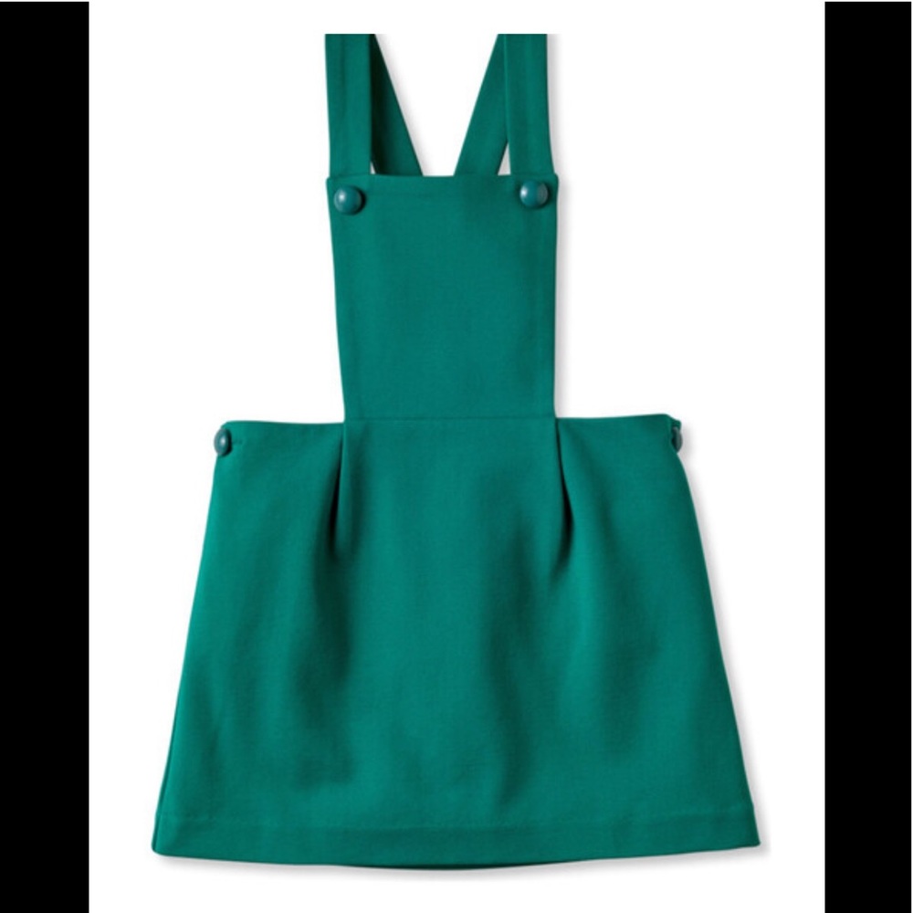 Classic Prep Preppy Green Katie Pinafore Dress 2T jumper